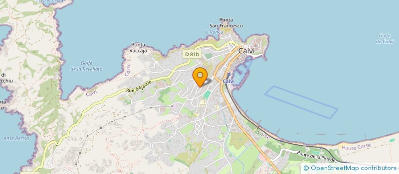 localisation de l'entreprise SCI A CASARELLA DI GRAZIELLA à CALVI
