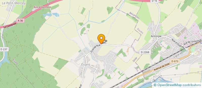 localisation de l'entreprise SCI A.CEMAC  EVANS