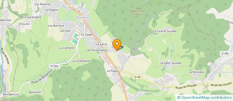 localisation de l'entreprise SCI A COEUR JOIE  CHIRENS