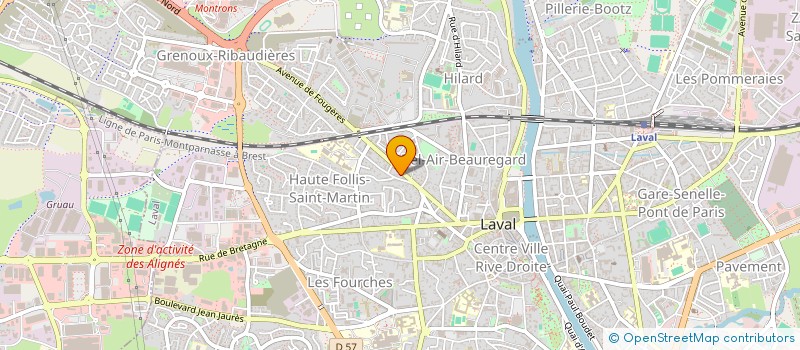 localisation de l'entreprise SCI A COTE à LAVAL