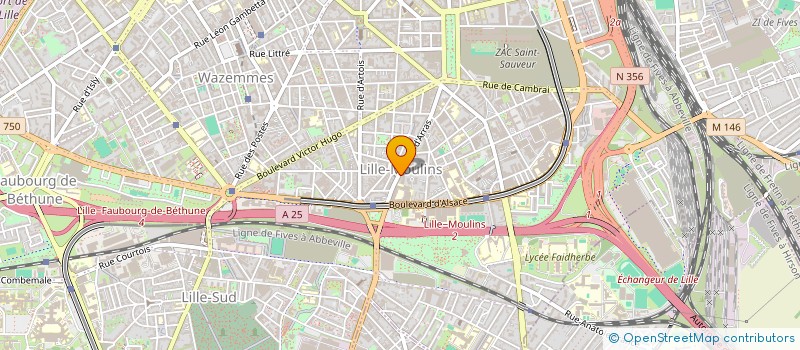 localisation de l'entreprise SCI A COTE à LILLE