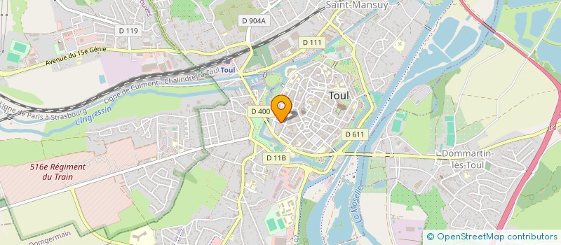 localisation de l'entreprise SCI A.D.  DOMMARTIN-LES-TOUL