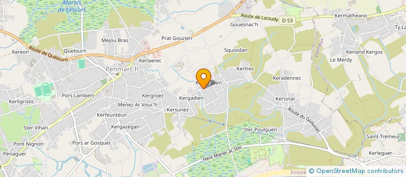 localisation de l'entreprise SCI A.D  PENMARCH