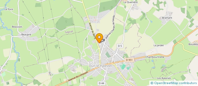 localisation de l'entreprise SCI A D à DUN-LE-PALESTEL