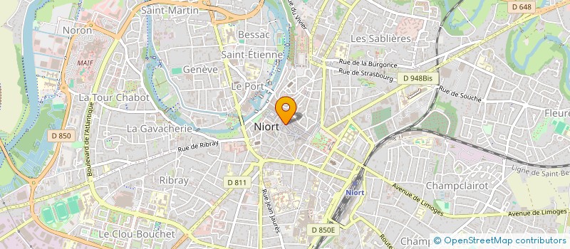 localisation de l'entreprise SCI A.D.A  NIORT