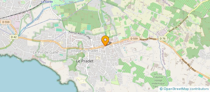 localisation de l'entreprise SCI A.D.D.A  LE PRADET