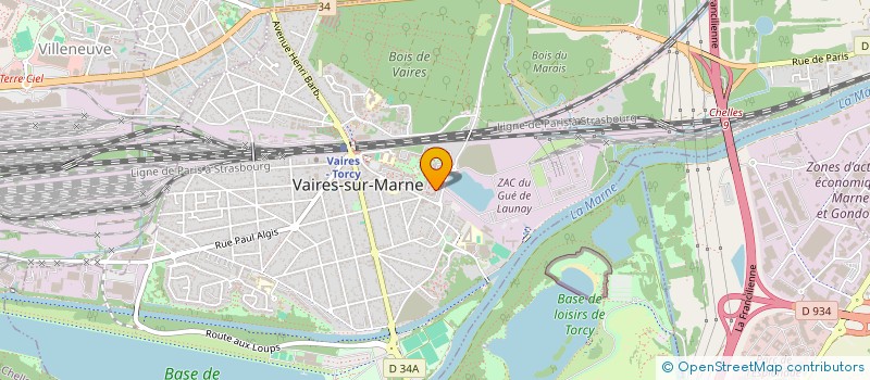 localisation de l'entreprise SCI A.D.E.B INVEST  VAIRES-SUR-MARNE