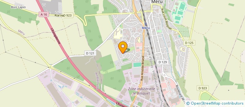 localisation de l'entreprise SCI A.D.E.K.  MERU