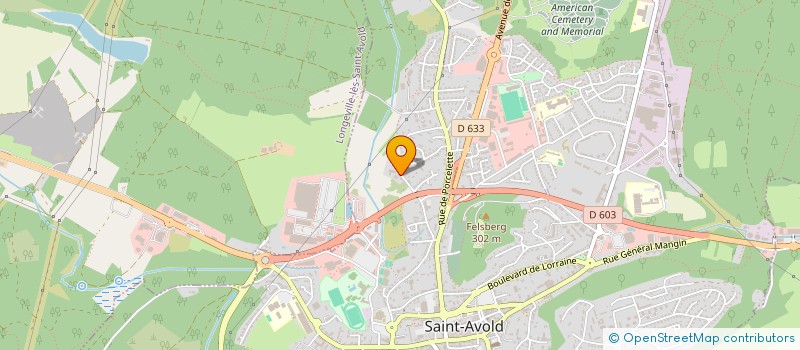 localisation de l'entreprise SCI A D J  SAINT-AVOLD