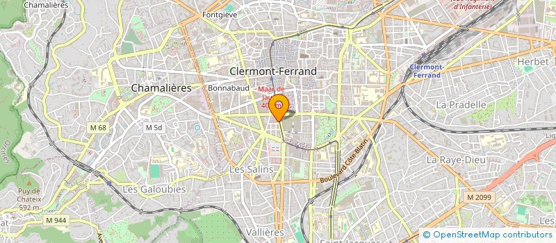 localisation de l'entreprise SCI A.D.J.F.  CLERMONT-FERRAND