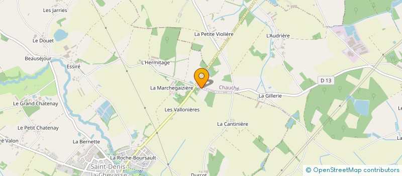 localisation de l'entreprise SCI A.D.L.  SAINT-DENIS-LA-CHEVASSE