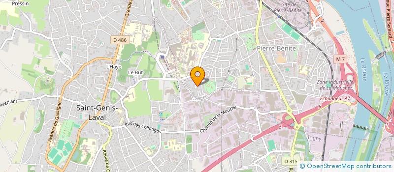 localisation de l'entreprise SCI A.D.L  OULLINS-PIERRE-BENITE