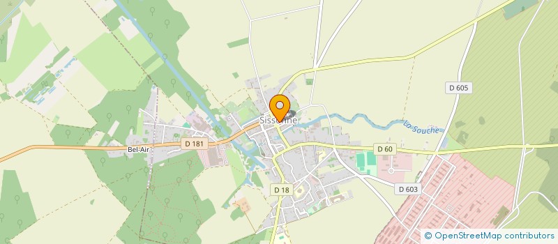 localisation de l'entreprise SCI A.D LECLERT  SISSONNE