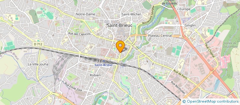 localisation de l'entreprise SCI A.D. MILO à SAINT-BRIEUC