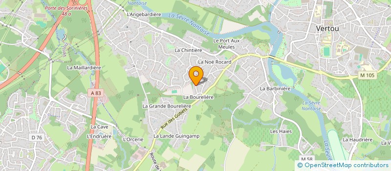 localisation de l'entreprise SCI A.D.N  VERTOU