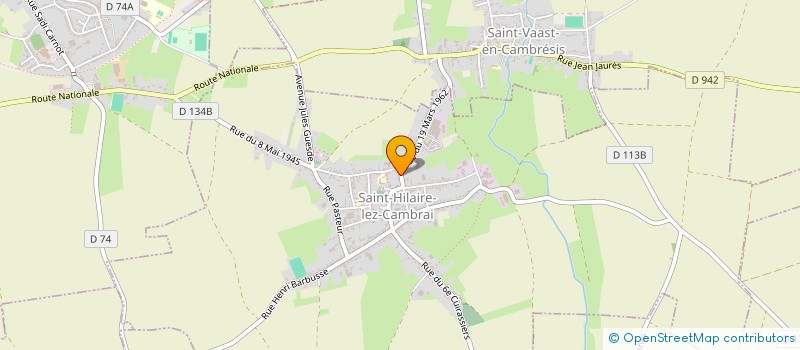 localisation de l'entreprise SCI A.D.S.  SAINT-HILAIRE-LEZ-CAMBRAI