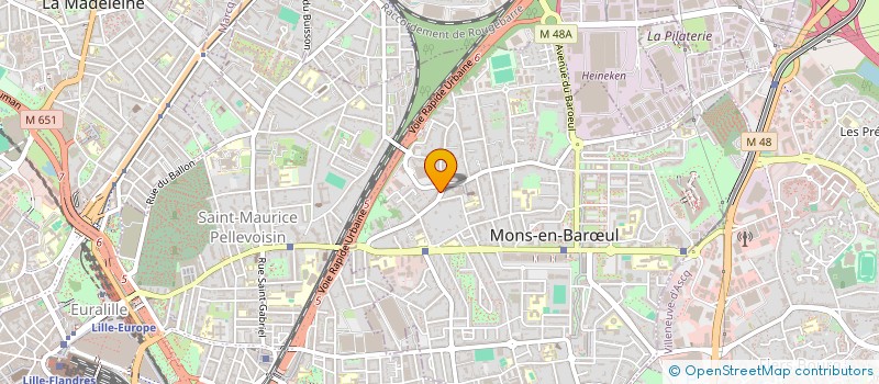 localisation de l'entreprise SCI A.DE LILLE  MONS-EN-BARUL