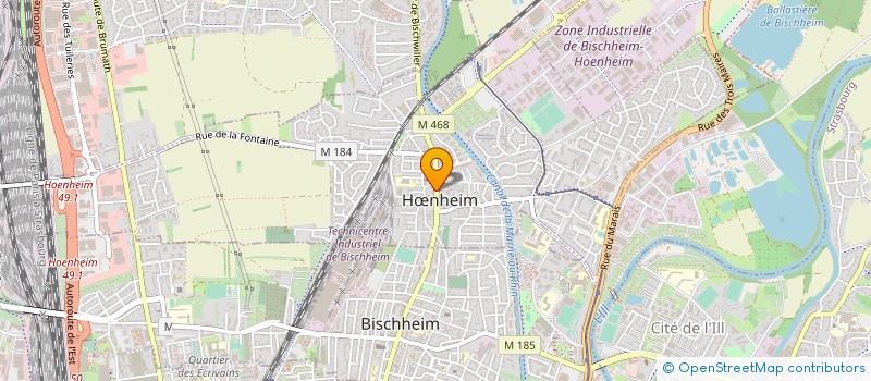 localisation de l'entreprise SCI A DEUX MAINS  HNHEIM