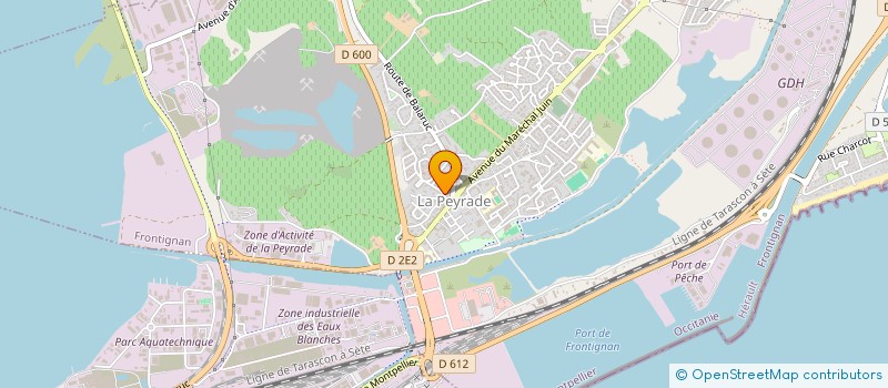 localisation de l'entreprise SCI A DEUX VOIX à FRONTIGNAN