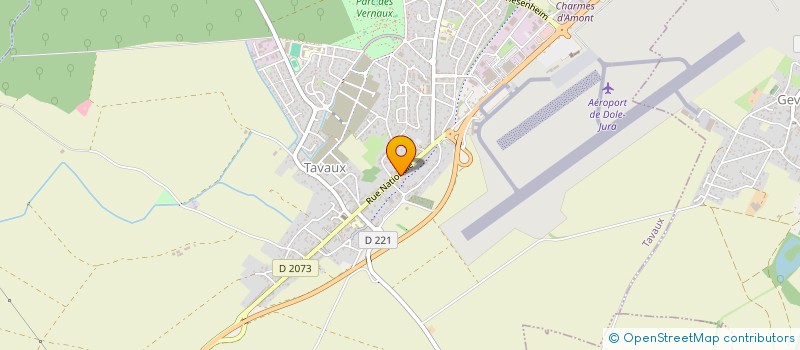 localisation de l'entreprise SCI A.E.B.  TAVAUX