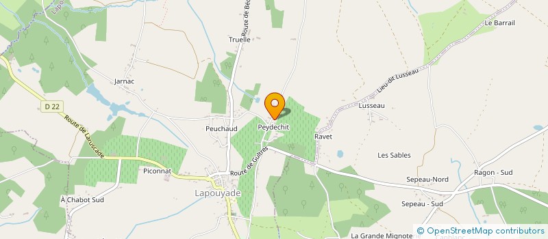 localisation de l'entreprise SCI A E G  LAPOUYADE