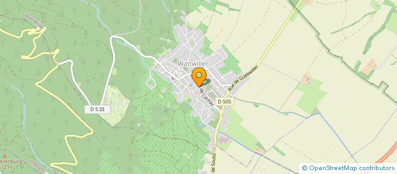 localisation de l'entreprise SCI A E S  WATTWILLER