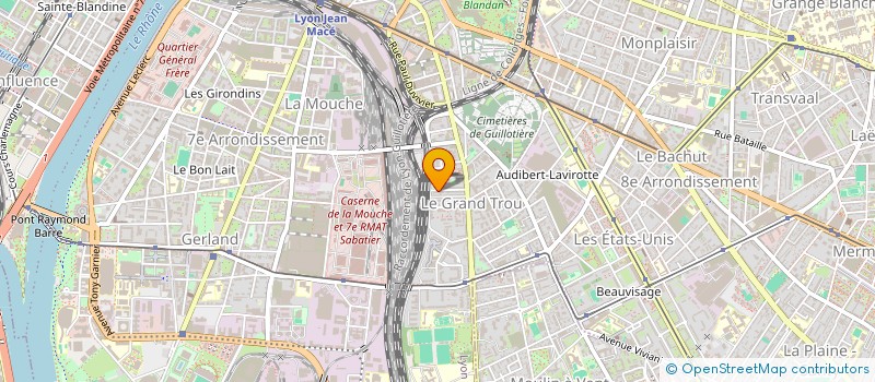 localisation de l'entreprise SCI A ET A  LYON