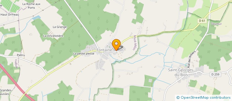 localisation de l'entreprise SCI A ET B  LOIRE-AUTHION