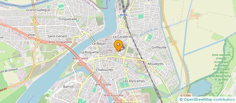 localisation de l'entreprise SCI A ET C à ARLES