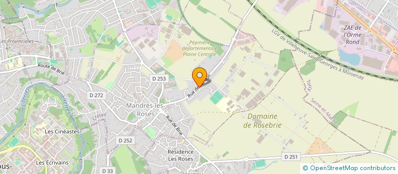 localisation de l'entreprise SCI A ET C+  MANDRES-LES-ROSES