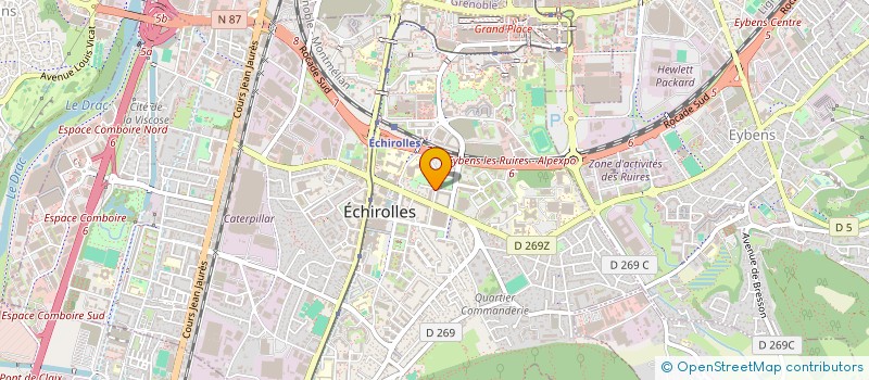 localisation de l'entreprise SCI A.F.  SAINT-MARTIN-D'URIAGE