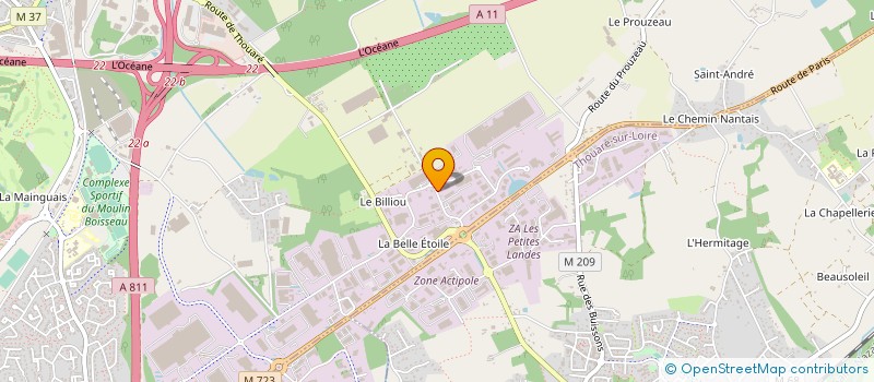 localisation de l'entreprise SCI  A.F.C.  CARQUEFOU