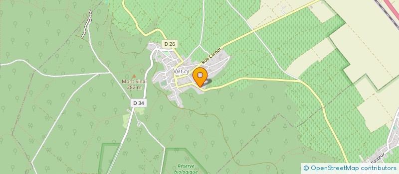 localisation de l'entreprise SCI A.F.C.  VERZY