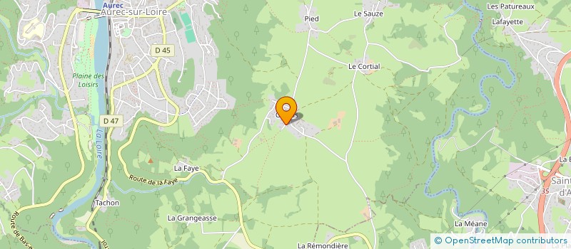 localisation de l'entreprise SCI A.F.-PERRIER IMMO  AUREC-SUR-LOIRE