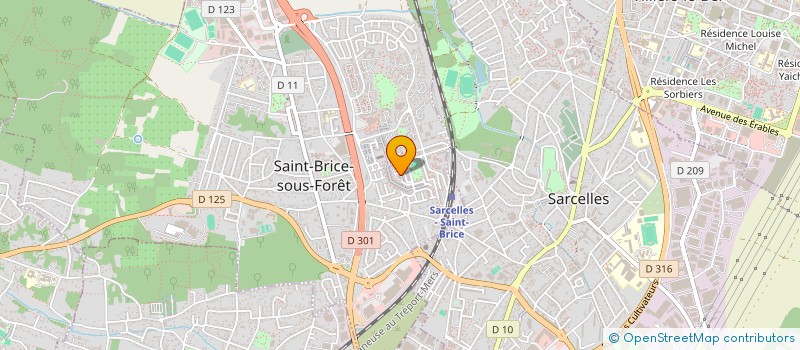 localisation de l'entreprise SCI A.F.Y à SAINT-BRICE-SOUS-FORET