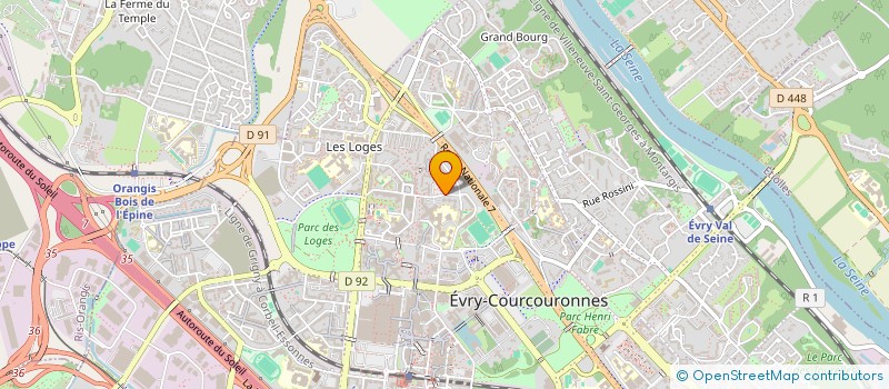 localisation de l'entreprise SCI A.F.Y.C.H. à EVRY-COURCOURONNES