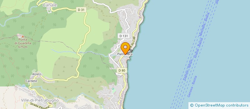 localisation de l'entreprise SCI A FENICE 3 à BASTIA