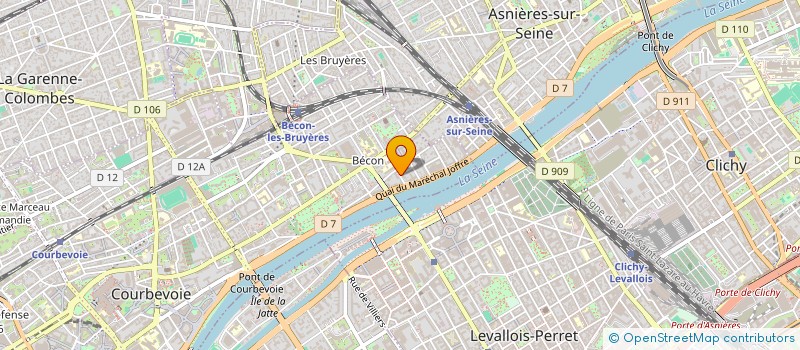 localisation de l'entreprise SCI A-FLO à COURBEVOIE