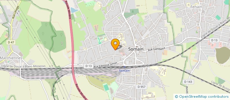 localisation de l'entreprise SCI A FRANCE DENTAIRE  SOMAIN