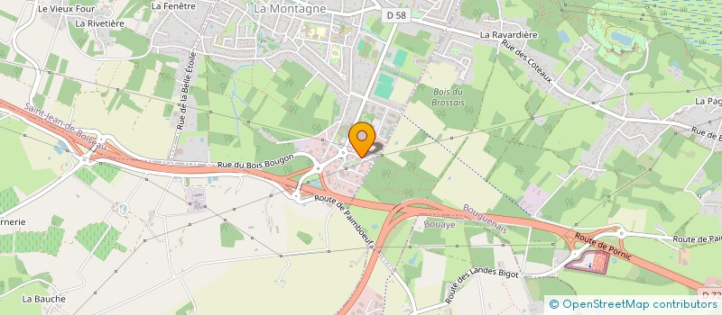 localisation de l'entreprise SCI A.G.  LA MONTAGNE