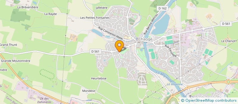 localisation de l'entreprise SCI A.G.  CHANGE