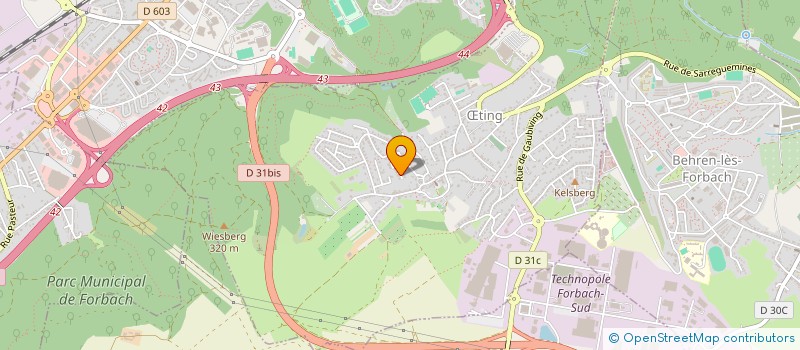 localisation de l'entreprise SCI A.G.  TING