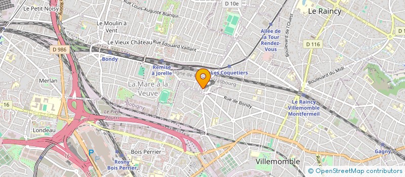 localisation de l'entreprise SCI A.G à LE BLANC-MESNIL