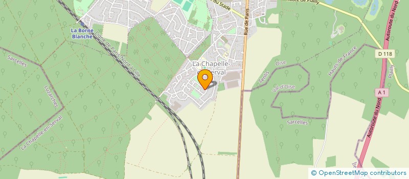 localisation de l'entreprise SCI A.G ALMEIDA GRIS  LA CHAPELLE-EN-SERVAL