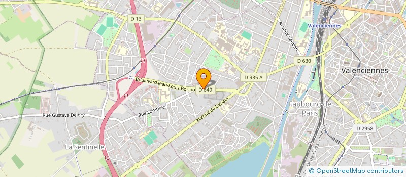 localisation de l'entreprise SCI A.G.C  VALENCIENNES