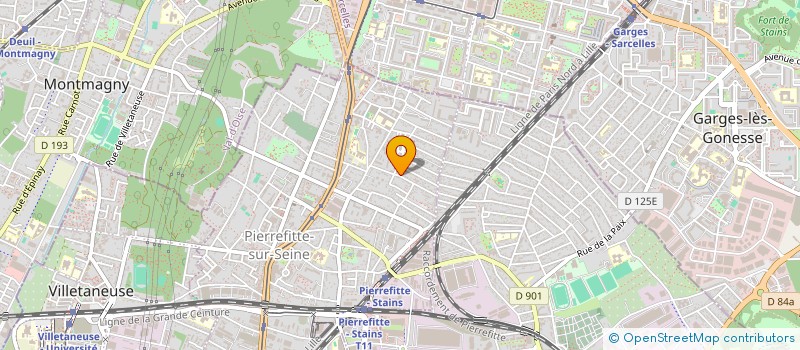 localisation de l'entreprise SCI A G F B à PIERREFITTE-SUR-SEINE