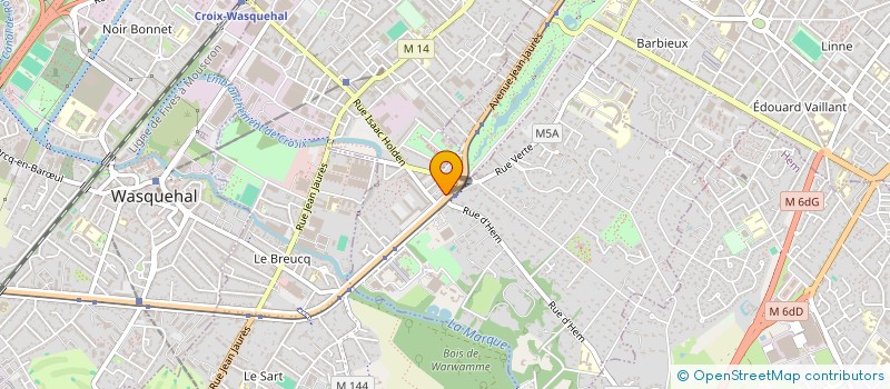 localisation de l'entreprise SCI A&G HAINAUT à CROIX