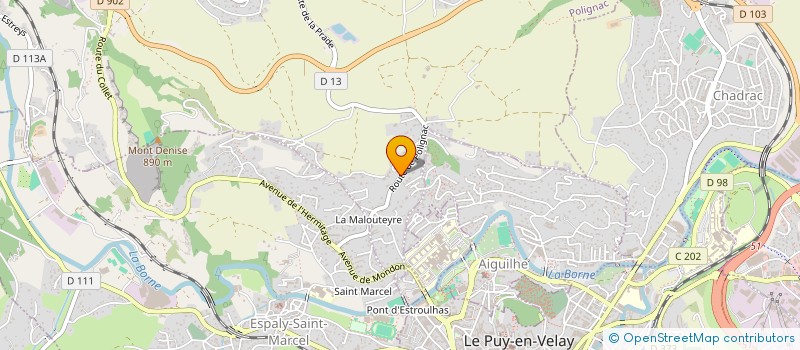 localisation de l'entreprise SCI A.G.I.  ESPALY-SAINT-MARCEL