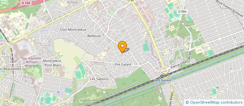localisation de l'entreprise SCI A.G.J à VILLEPINTE