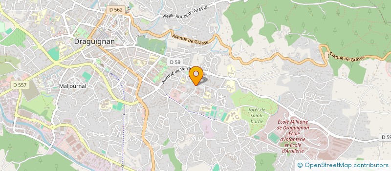 localisation de l'entreprise SCI A G M  DRAGUIGNAN